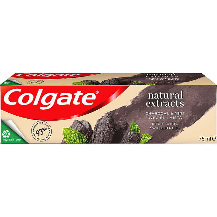 Colgate zubná pasta Natural Extracts Charcoal & Mint 75 ml