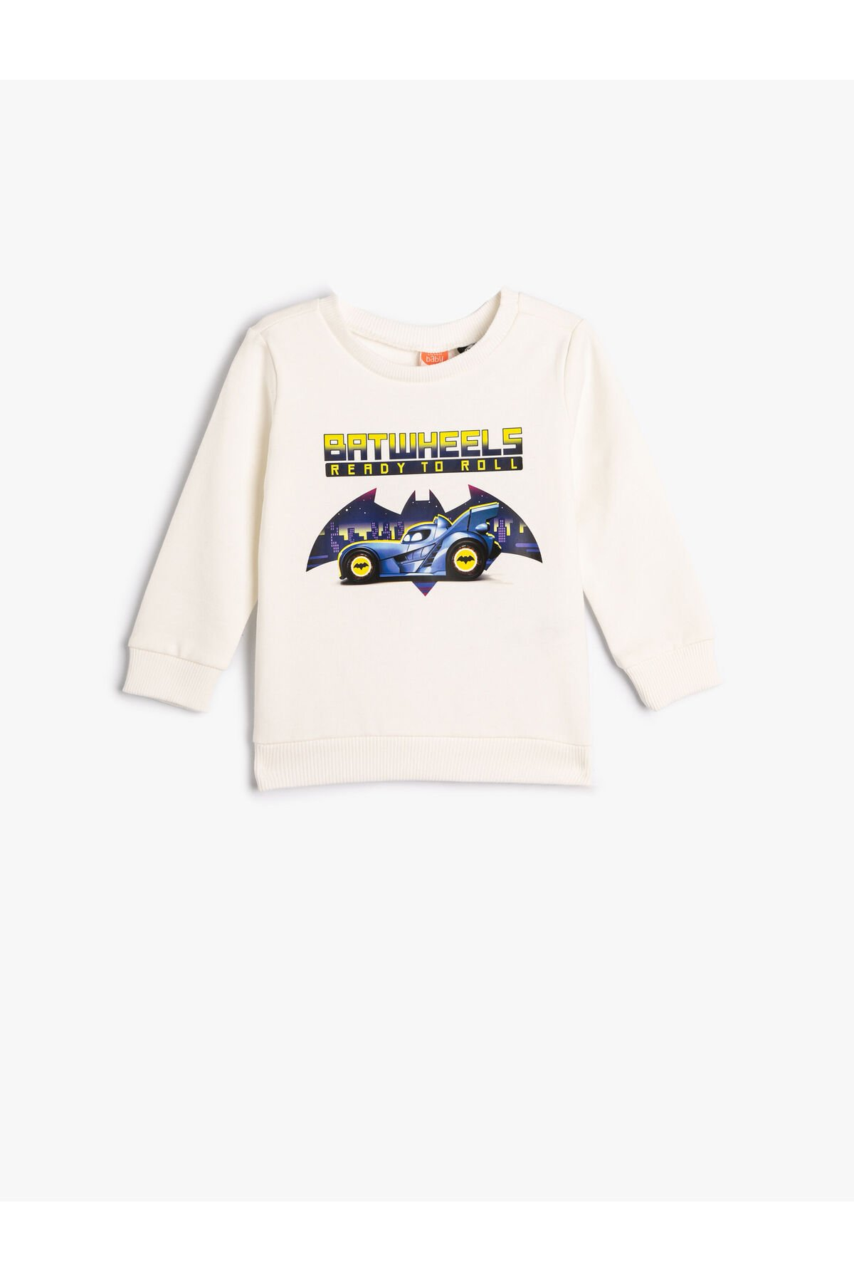Koton Batman Sweatshirt Licensed Long Sleeve Crew Neck Cotton Raised