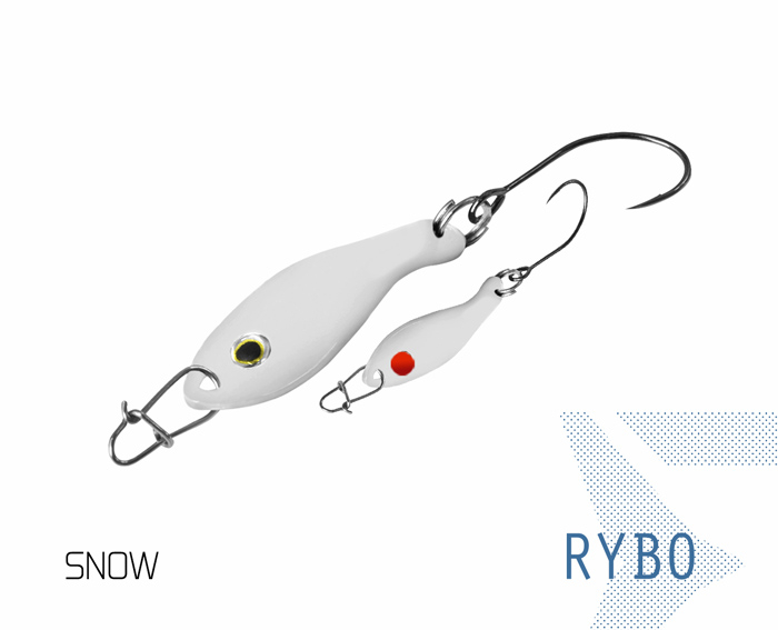 Lingurita oscilanta Delphin RYBO 8/0,5g Snow