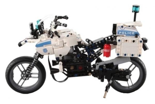 RCobchod Police Motorcycle Building Kit 539 pieces RTR 1:10