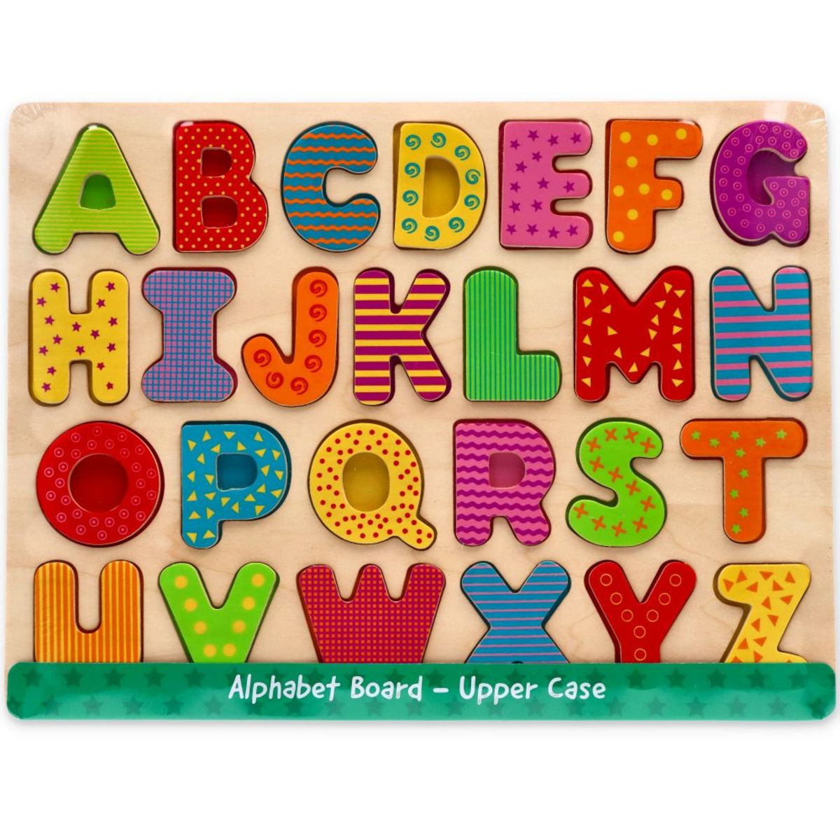 Wooden alphabet puzzle - capital letters