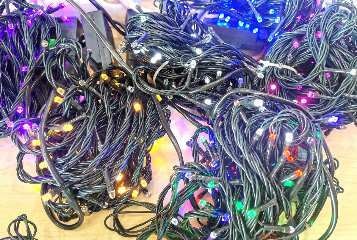 Vánoční světelný řetěz 50 LED Barva: RGB - barevná