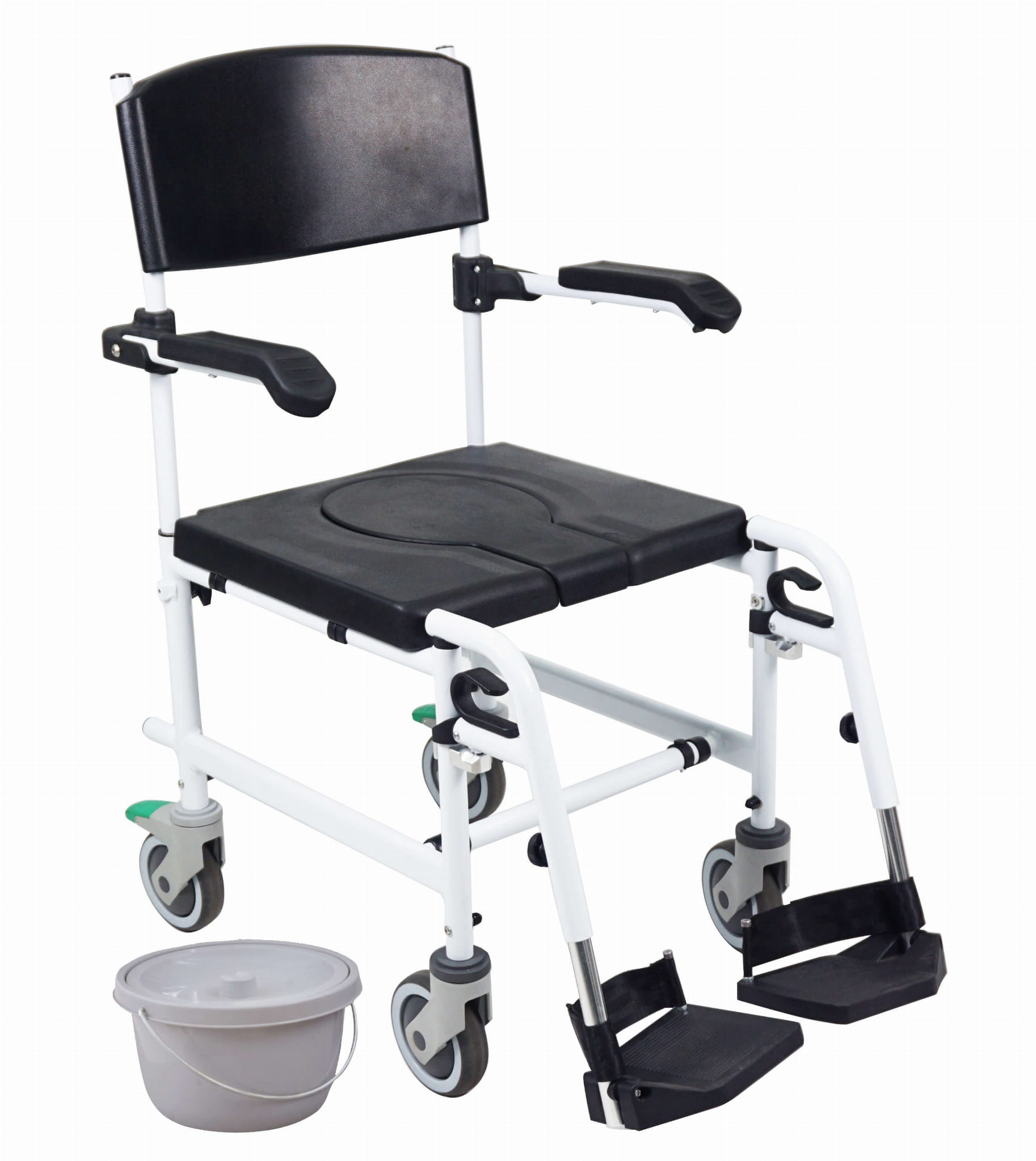 Toilet and shower wheelchair, aluminum MARCO 802 Reha Fund