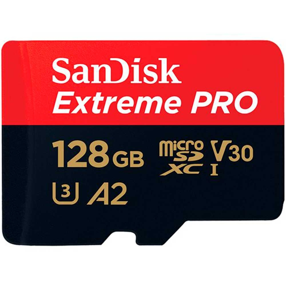 Sandisk Extreme Pro Microsdxc A2 V30 128gb 200mb/s -muistikortti + Sd-adapteri