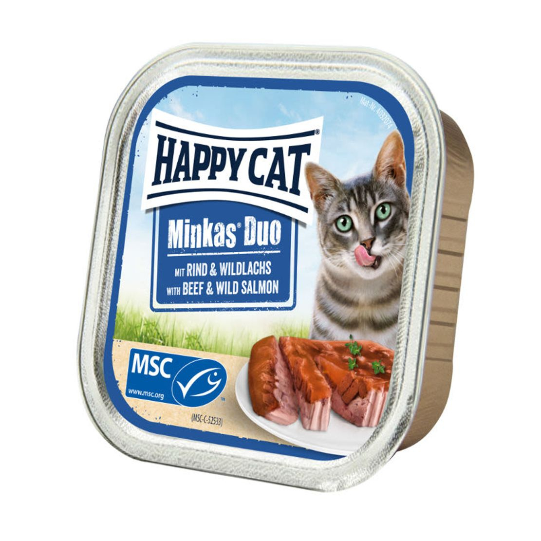Happy Cat Minkas Duo - marhahús és vadlazac 100 g