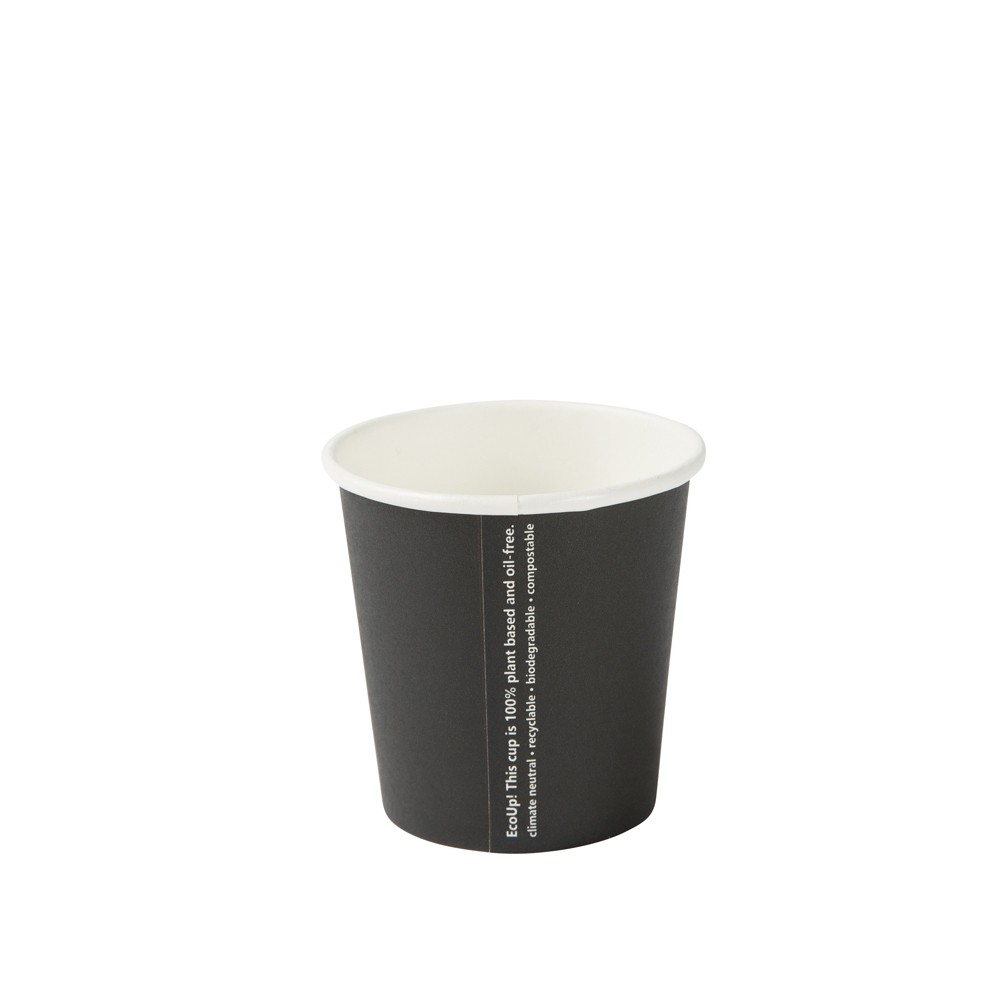 Papierový pohár na kávu 100 ml čierny 50 ks