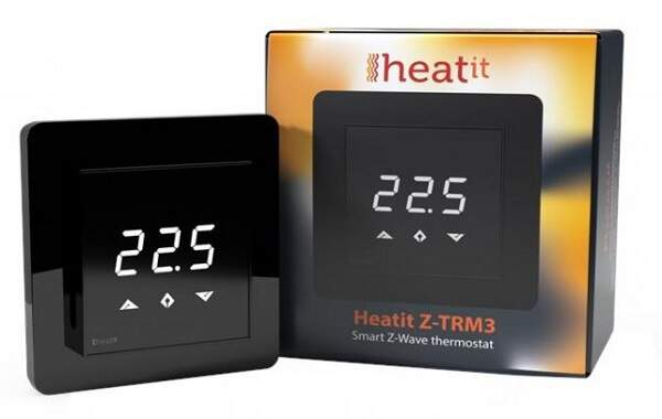 Termostat Heatit Z-TRM3 termostat čierny