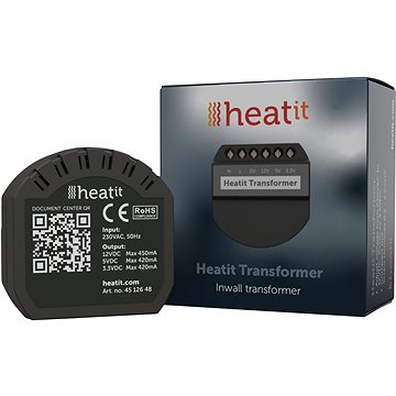 HEATIT Transformátor, menič napätia z 230V AC na 12V/5V/3,3V DC