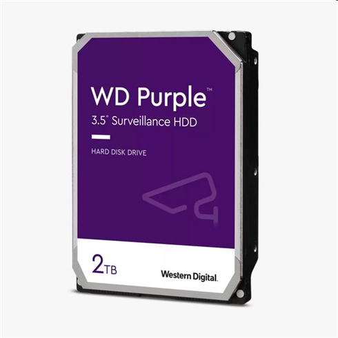 WD PURPLE WD23PURZ 2TB SATA/600 64 Mo de cache, Faible bruit, CMR
