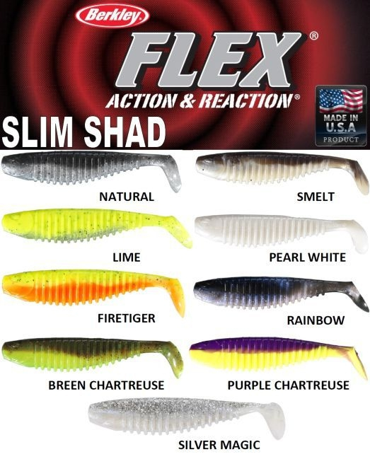 Gumová nástraha Berkley Flex Slim 10cm - Rainbow