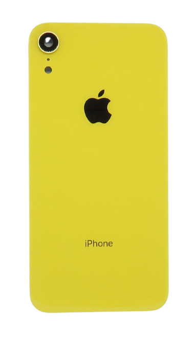 Zadné sklíčko Apple iPhone XR + sklo fotoaparátu - žlté
