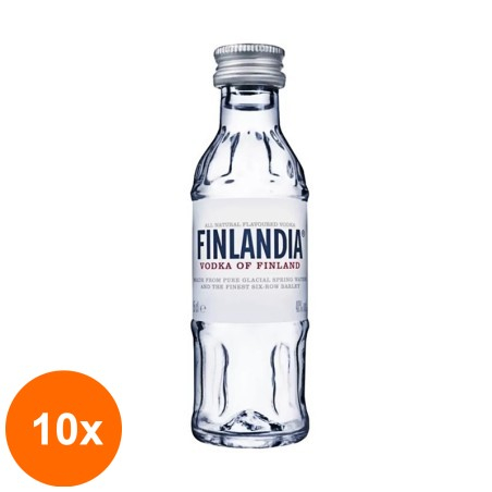 Set 10 x Vodka Finlandia 40% Alcool 50 ml...