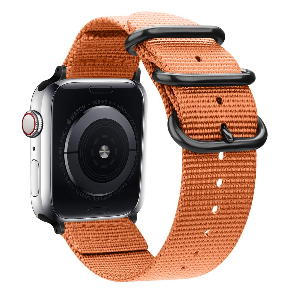 Nato řemínek pro Apple Watch - Oranžový - 42, 44, 45, 49mm