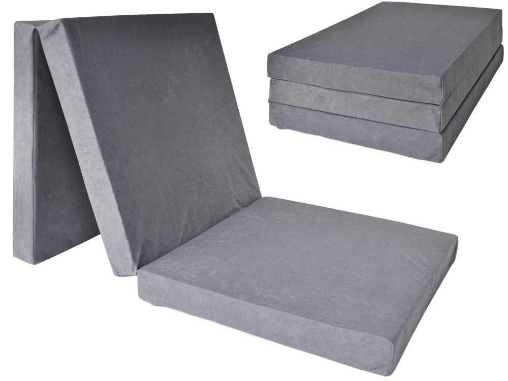 EN Foldable mattress 195x80x10 Color: grey