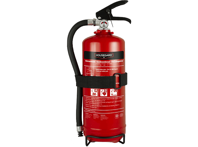 Brandsläckare Pulver 2 kg - Röd
