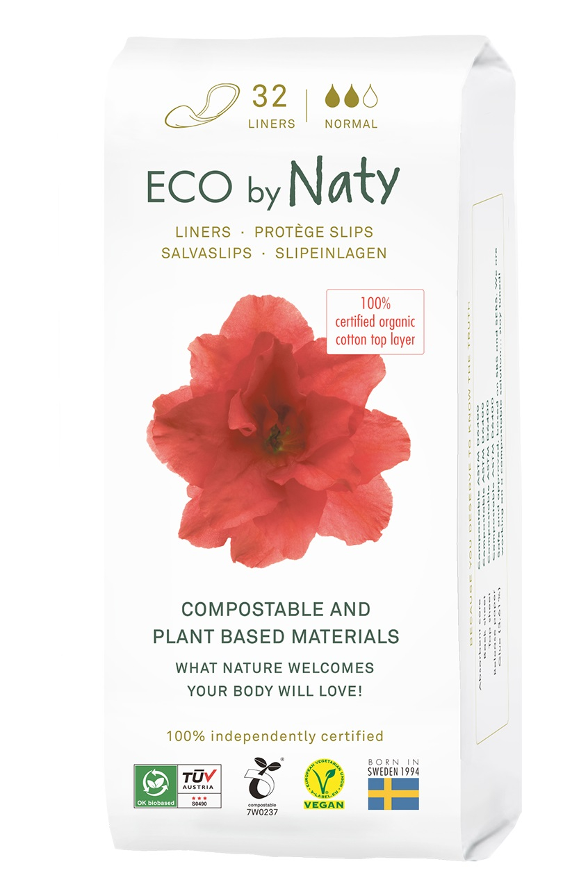 Eco Naty Dámské ECO slipové vložky Naty - normal (32 ks) - Novinka