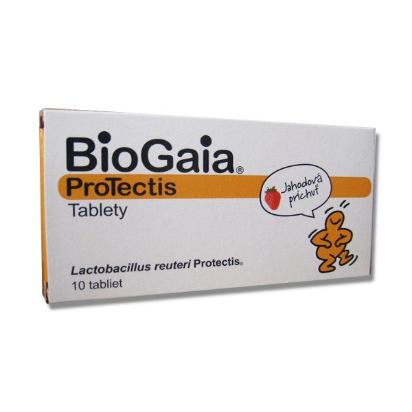 EwoPharma BioGaia ProTectis o smaku truskawkowym 10 tabletek