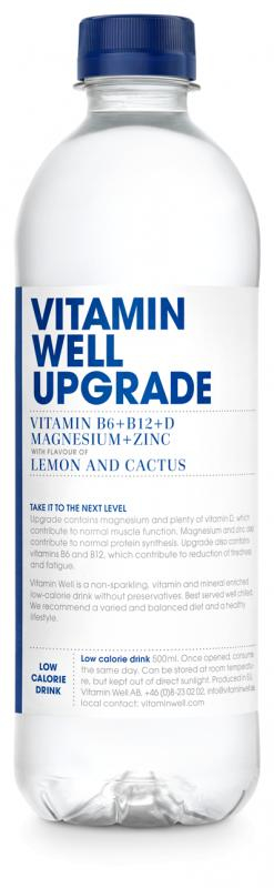 Nízkokalorický nápoj Vitamin Well Upgrade 500 ml
