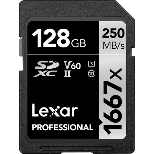 Lexar Professional 1667x SDXC UHS-II Silver Series 128GB (EU Blister) LSD128CB1667