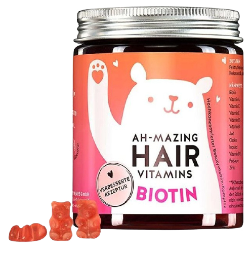 Bears Ah-mazing vitamíny pre zdravé vlasy s biotínom, 45 ks