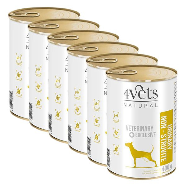 4Vets Natural Veterinary Exclusive URINARY SUPPORT 6 x 400 g