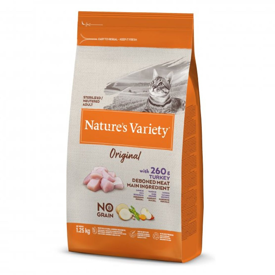 Nature's Variety Sterilized Cat Original No Grain Turkey 1,25 kg