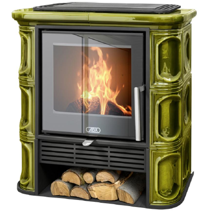 Fireplace Florence green 6 kW