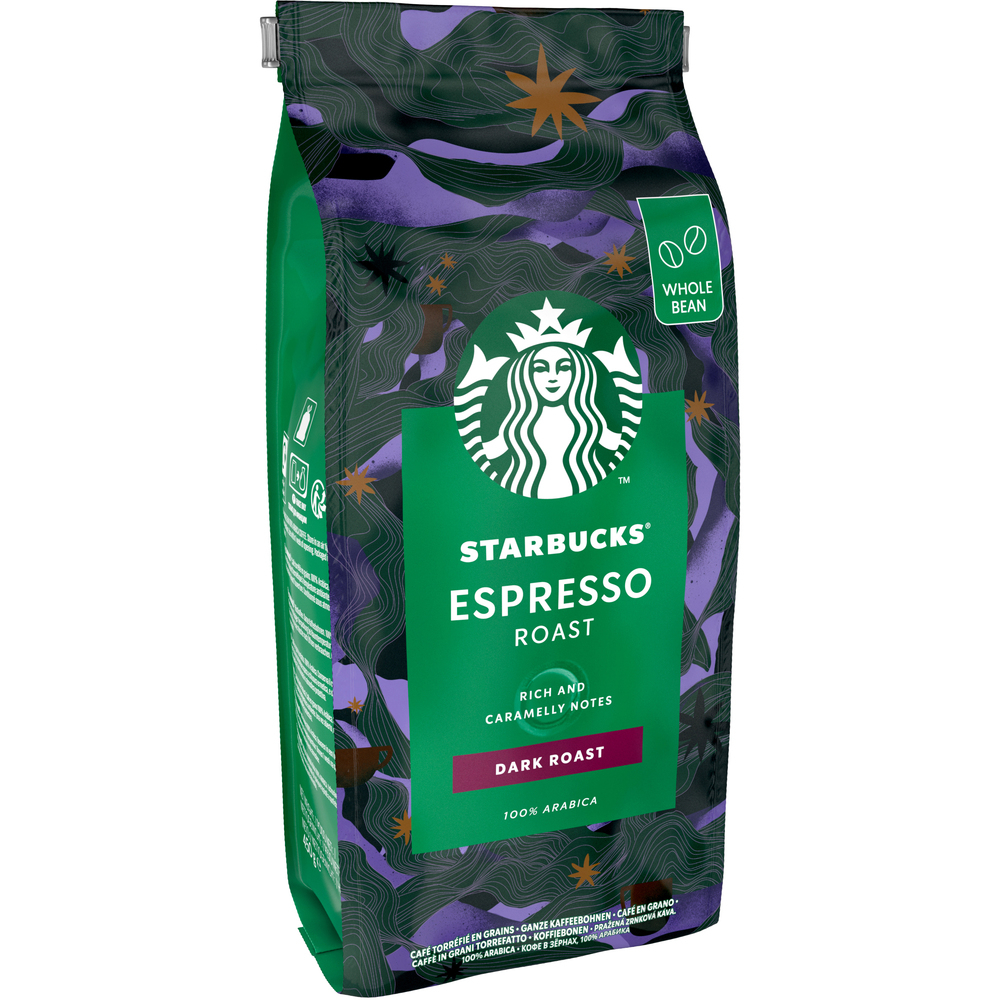 Starbucks espresso roast 100 % arabika 450 g zrnková káva