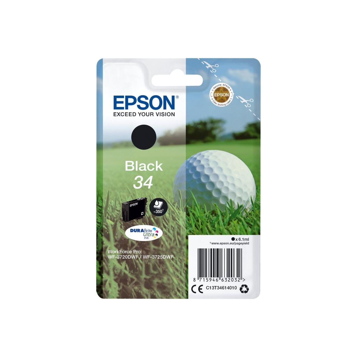 Epson 34 black 6.1ml - 350str. C13T34614010