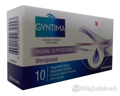 FYTOFONTANA Gyntima menopausa vaginálne čapíky 10 ks