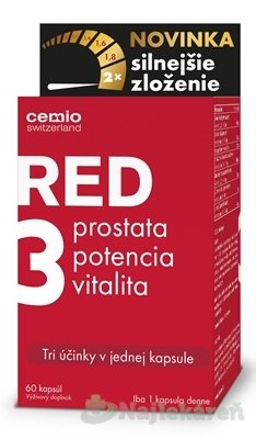 Cemio RED3 silnejšie zloženie 60 kapsúl