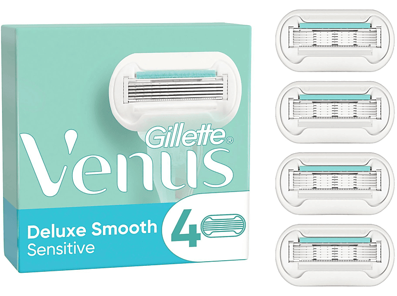 Gillette Venus Deluxe Smooth Sensitive rakblad 4 st