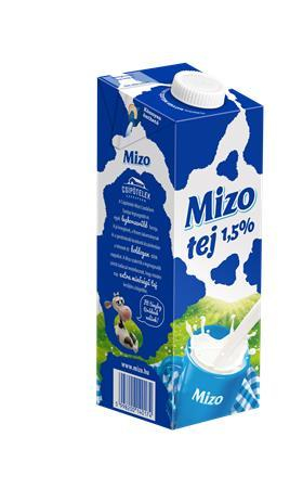 Mlieko, trvanlivé, s uzáverom, 1,5%, 1 l, MIZO