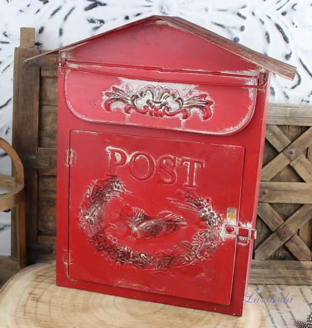Μεταλλικό ταχυδρομικό κουτί Post (Vintage ταχυδρομικό κουτί για ταχυδρομείο)