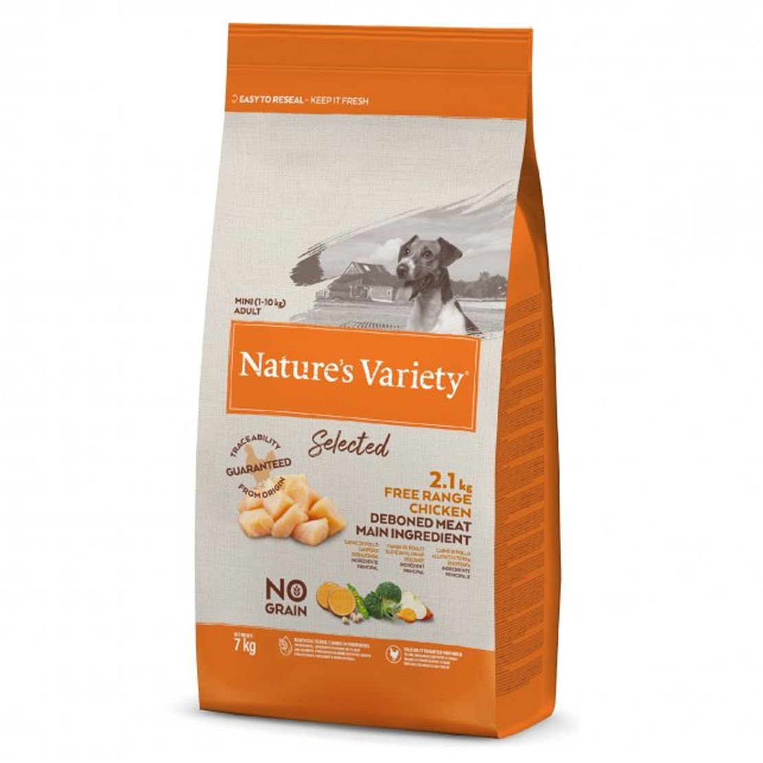 Nature's Variety Dog Selected No Grain Mini Chicken 7 kg