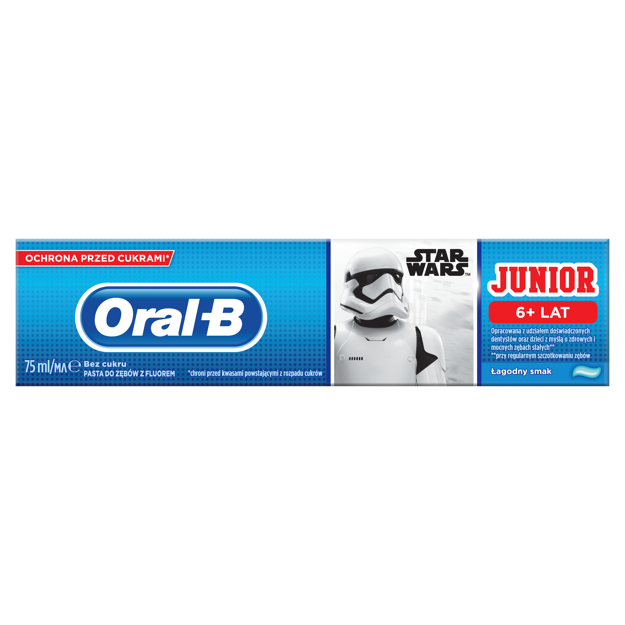 Oral-b junior mild mint star wars dětská zubní pasta (od 6 let) 1x75 ml