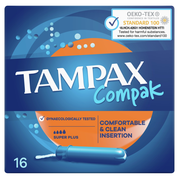 TAMPAX COMPAK SUPER PLUS 16KS