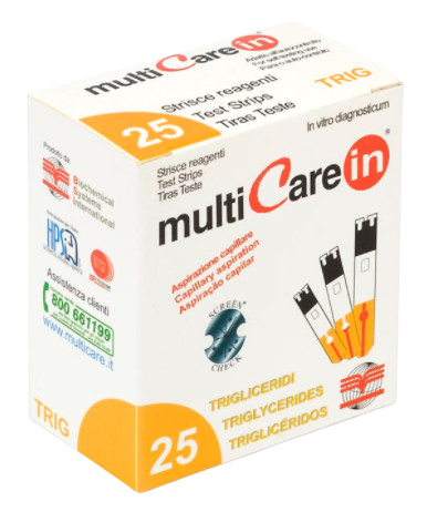 MultiCareIn MultiCareIn Triglyceride Measuring Strips 25 pcs