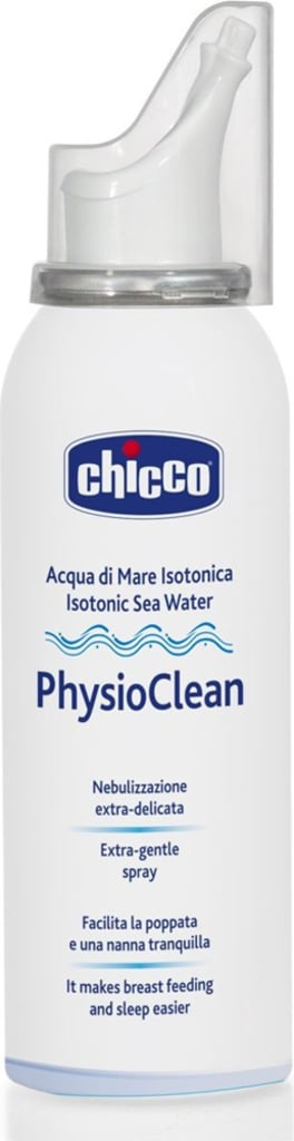 CHICCO - Spray nazal izotonic cu apă de mare PhysioClean pentru igiena nazală 100ml, 6m+.