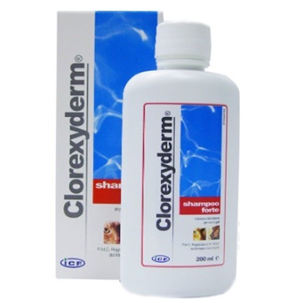 Clorexyderm forte šampón pre psov a mačky 200 ml