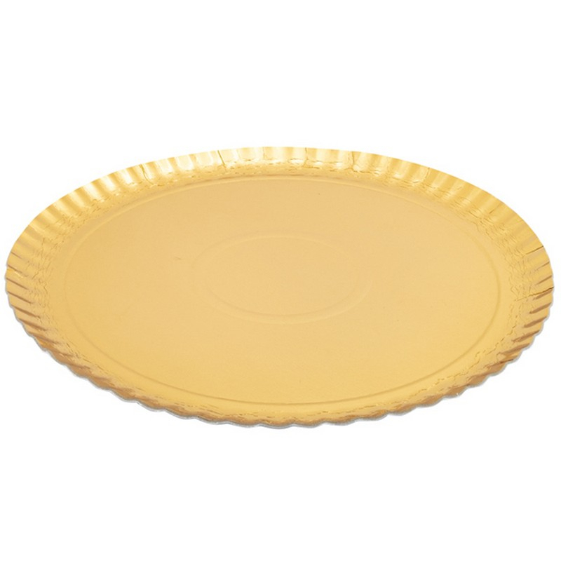 Round Serving Dish Gold