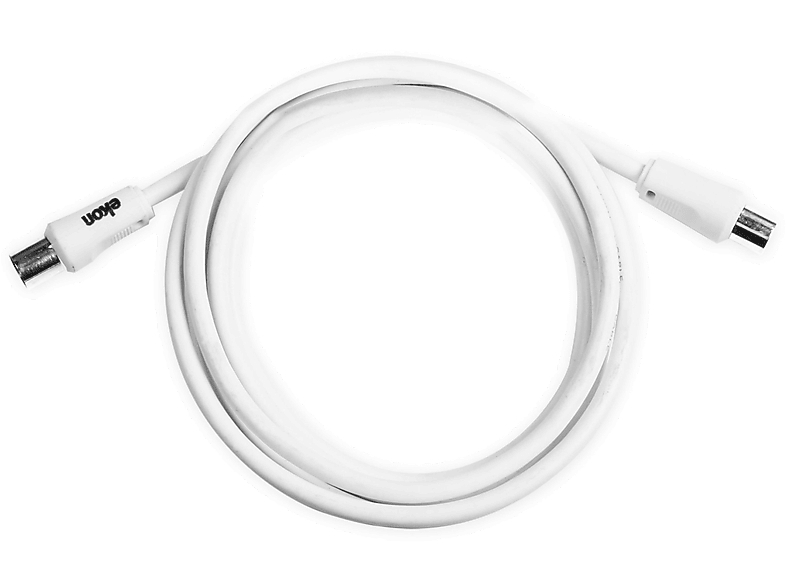 Ekon White male / female antenna cable 1.8M