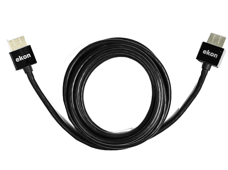 Ekon Tunn Hdmi 1.4 -kabel med guldpläterade kontakter och Ethernet - 1.8 meter
