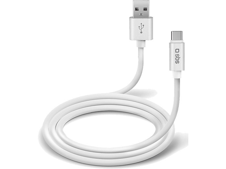 Dátový kábel SBS dátový kábel USB-C 1 m biely