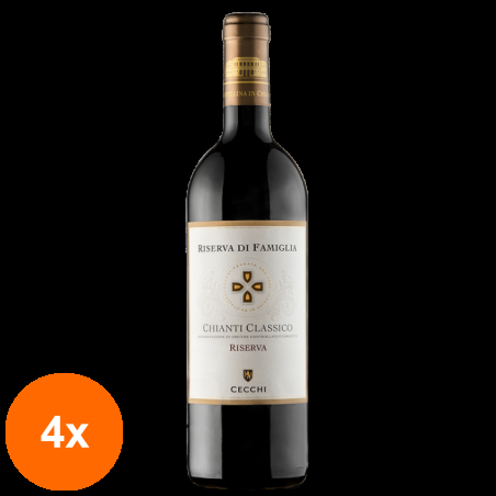 Set 4 x Vin Chianti Classico Riserva Di Famiglia Cecchi DOCG, 0.75 l...