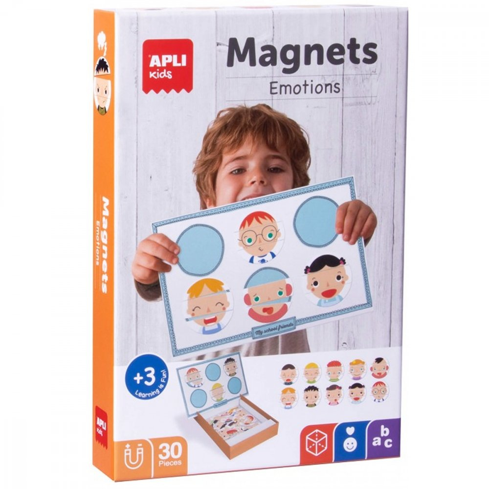 Puzzle magnetic pentru copii APLI - Emoții