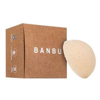 Éponge Konjac Purifiante Naturelle Banbu, doux exfoliant pour le visage et le corps