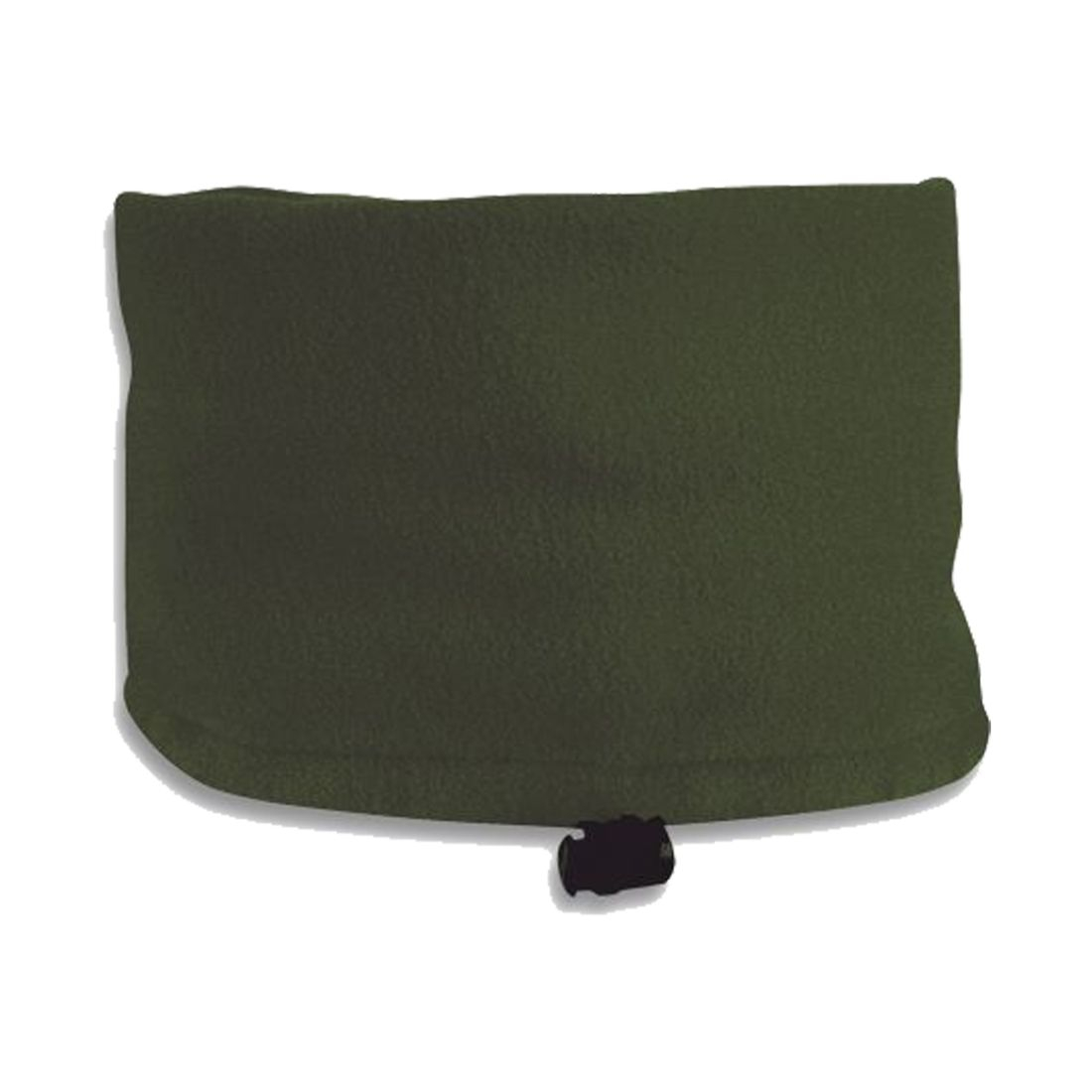 Multifunctional Fleece Scarf with Drawstring in Olive