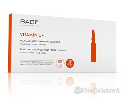 BABÉ vitamín C+ roztok v ampulkách 10x2ml
