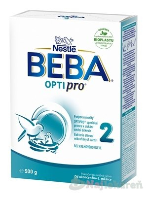 BEBA OPTIPRO 2, pokračovací kojenecké mléko, 500g